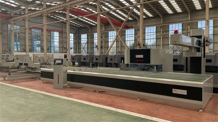 pvc window welding and corner cleaning line 3
