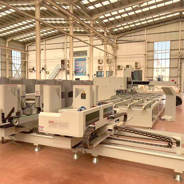 Automatic Integrated PVC Window Welding And Corner Cleaning Line